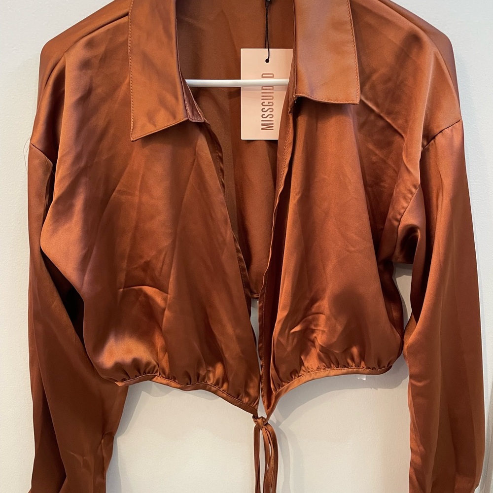 Missguided Satin Top